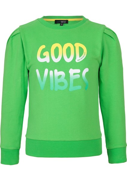 Baskılı Kız Çocuk Sweatshirt
