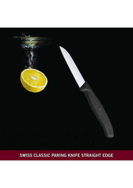 Evrekala Shop Victorinox Tam Bıçak Seti 4'lü Black Series Meyve - Sebze Bıçakları