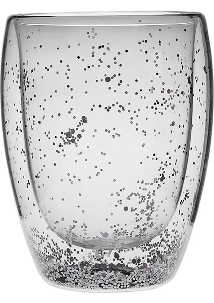 Pia Çift Cidarlı Silver Glitter Su Bardağı 350 ml fiyatları