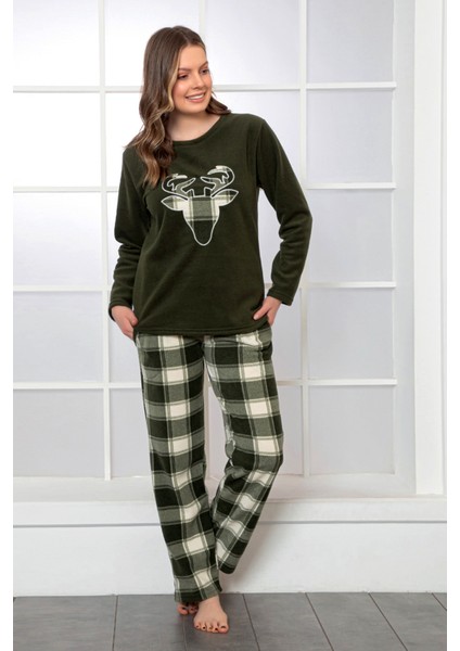Kışlık Anne Kız Pijama Takımı - Kadın Kombin Pijama Takımı- Tek Ürün