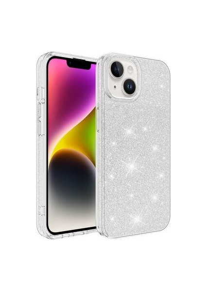 Apple iPhone 14 Kılıf Simli Shining Silikon