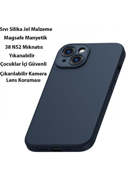 iPhone 14 6.1inch Kamera Korumalı Kılıf ve Ful Kaplama Ekran Koruyucu, Gizli Magsafeli Kılıf