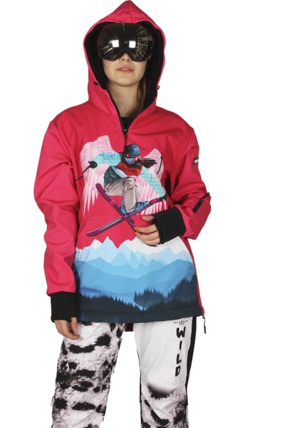 SS7719-1 Flying Skier Girl Ski Jacked indirimleri