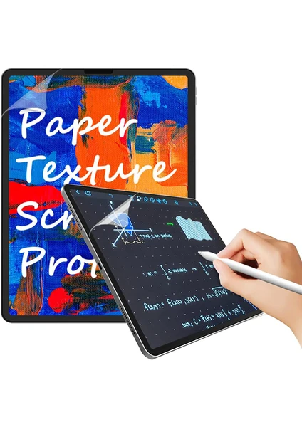 Apple iPad Pro 11 2020 2021 2022 2 3 4 Nesil M1 M2 Uyumlu Paper Like Ekran Koruyucu Kağıt Hissi Mat