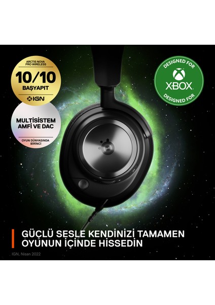 Steelseries Arctis Nova Pro Xbox Kulak Üstü Oyuncu Kulaklığı