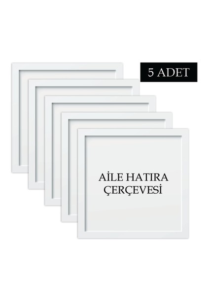 5 Adet Aile Çerçeve Seti Tablo Seti Boş Çerçeve Masa Üstü Çerçeve Hediyelik Çerçeve