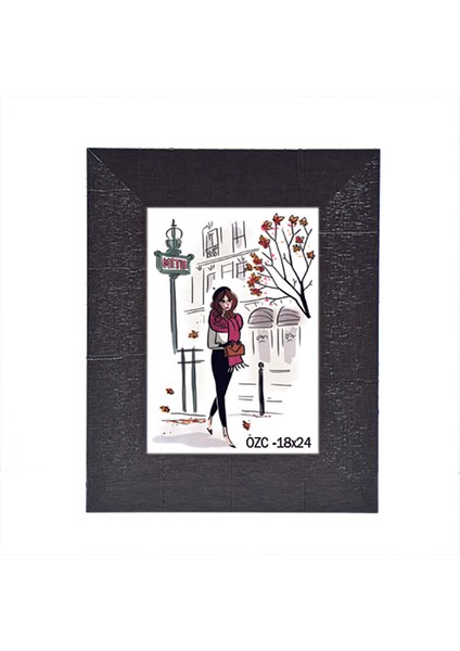 Hediyelik Çerçeve Dekorasyon Kişiye Özel Resim Çerçevesi 18X24 Ceviz