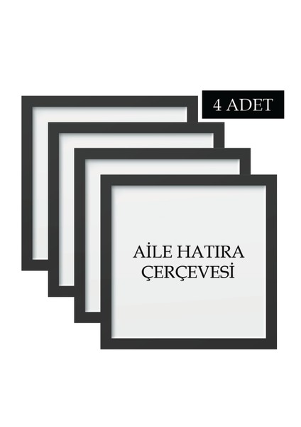 4 Adet Aile Çerçeve Seti Tablo Seti Boş Çerçeve Masa Üstü Çerçeve Hediyelik Çerçeve