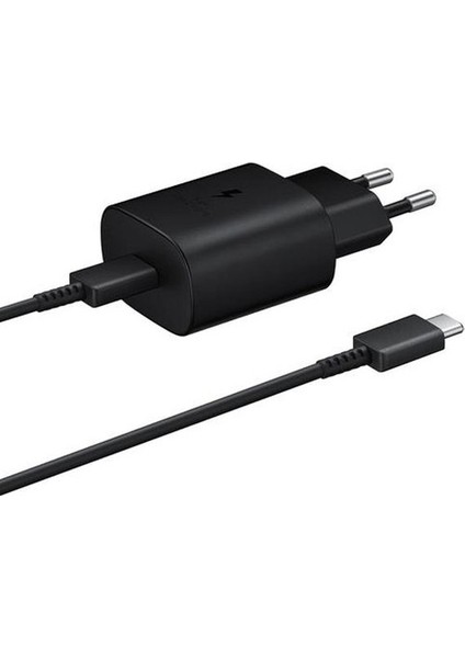 Samsung Galaxy Z Fold2 TA800 Type-C Ultra Hızlı Siyah Şarj Cihazı Seti