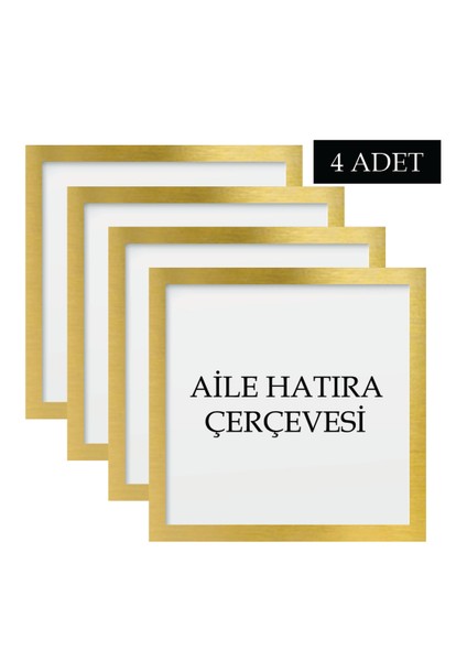 4 Adet Aile Çerçeve Seti Tablo Seti Boş Çerçeve Masa Üstü Çerçeve Hediyelik Çerçeve