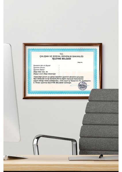 A4 Çerçeve Ucuz 21X30 Sertifika Evrak Diploma Belge Fotoğraf Çerçevesi Duvara Asılabilir Ofis