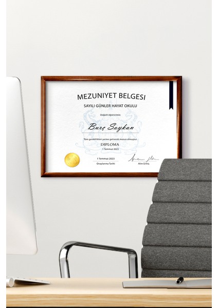 A4 Çerçeve Ucuz 21X30 Sertifika Evrak Diploma Belge Fotoğraf Çerçevesi Duvara Asılabilir Ofis indirimleri