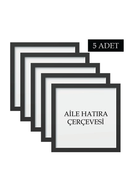 5 Adet Aile Çerçeve Seti Tablo Seti Boş Çerçeve Masa Üstü Çerçeve Hediyelik Çerçeve