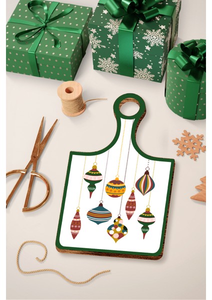 Sunum Tahtası Mdf Üzerine Baskılı Sunum Tabağı Kahve Sunum Seti