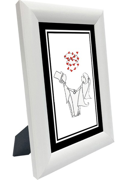 10X15-2'LI Fotoğraf Çerçevesi Siyah-Beyaz Modern Ofis Sanat Ev Home Dekoratif Çerçeve modelleri