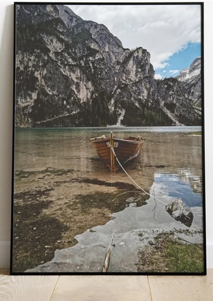 Çerçeveli Tablo Resim Çerçevesi Dekoratif Çerçeve Fotoğraf Çerçevesi Kayık Doğa Manzara modelleri