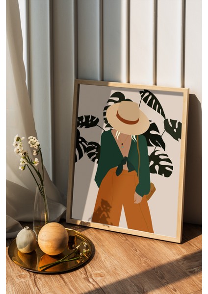 Çerçeveli Tekli Tablo Çerçeveler Dekorasyon Ev Dekoru 35X45 Ahşap Tablo Tekli 173