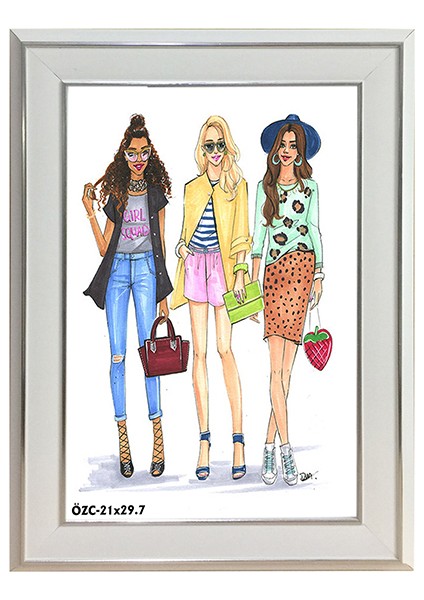 Hediyelik Çerçeve Dekorasyon Kişiye Özel Resim Çerçevesi Fotoğraf Çerçevesi Masaüstü 21X29,7