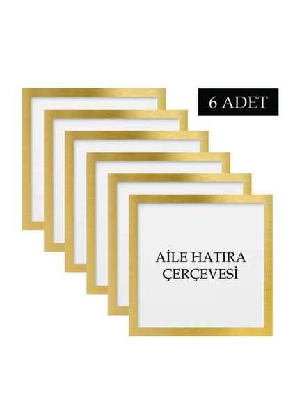 6 Adet Aile Çerçeve Seti Tablo Seti Boş Çerçeve Masa Üstü Çerçeve Hediyelik Çerçeve