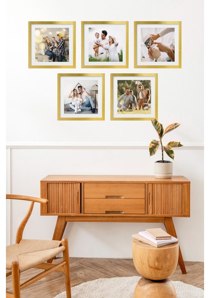 5 Adet Aile Çerçeve Seti Tablo Seti Boş Çerçeve Masa Üstü Çerçeve Hediyelik Çerçeve