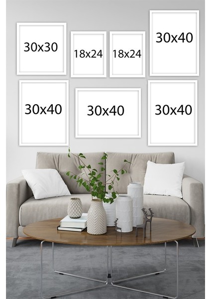 Özcanlar Dekorasyon Konsept Çoklu Çerçeveler Baskılar Baskı Seti Ev Dekoru fiyatları