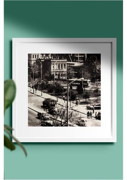 Çerçeveli Istanbul Serisi Eski Istanbul Tarihi Konsept ve Tekli Çoklu Çerçeveler 20X20 modelleri
