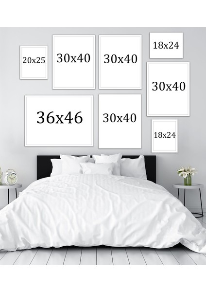 Özcanlar Dekorasyon Konsept Çoklu Çerçeveler Baskılar Baskı Seti Ev Dekoru Tablo Poster fiyatları