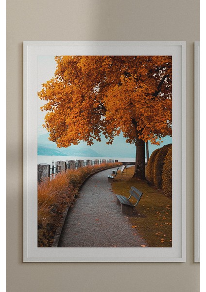 Çerçeveli Dekorasyon Sonbahar Duvar Sanatı Isviçre Baskı Seti Çerçeveli Tablo Seti 489 fiyatları