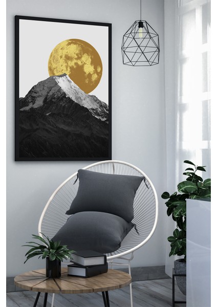 Çerçeveli Tablo Modern Sanatsal Dekorasyon Ev Dekoru Tekli Çerçeve Abstract
