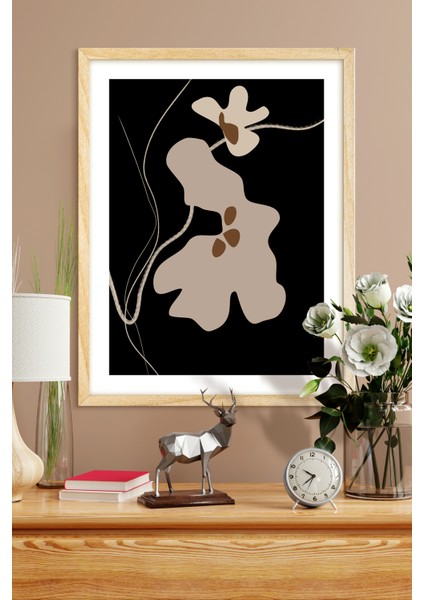 Çerçeveli Tablo Dekorasyon Ev Dekoru Konsept Hediyelik Modern Tekli Ahşap Çerçeve