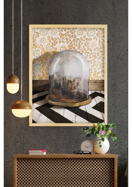 Ahşap Çerçeveli Poster Çerçeve Tekli Tablo Modern Çerçeve Dekorasyon Ev Dekoru