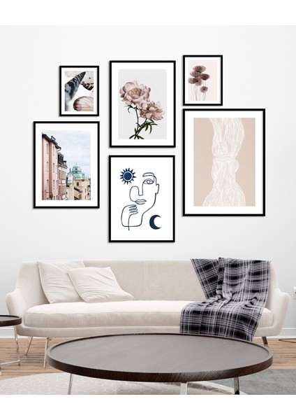 Özcanlar Dekorasyon Çoklu Çerçeveler Baskılar Baskı Seti Ev Dekoru Tablo