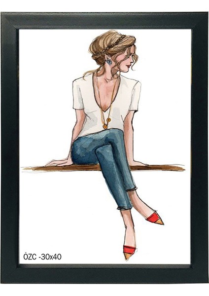 Hediyelik Çerçeve Ev Home Ofis Kişiye Özel Resim Çerçevesi Masaüstü 30X40