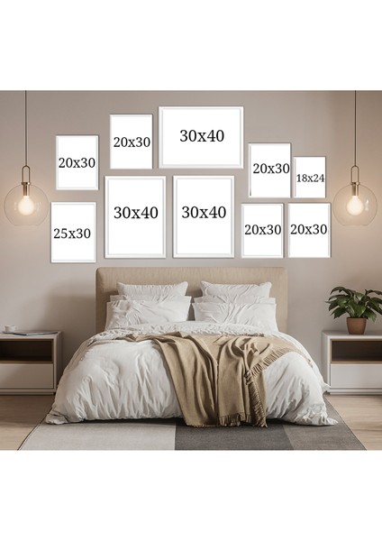 Özcanlar Dekorasyon Çoklu Çerçeveler Baskılar Baskı Seti Ev Dekoru Tablo fiyatları