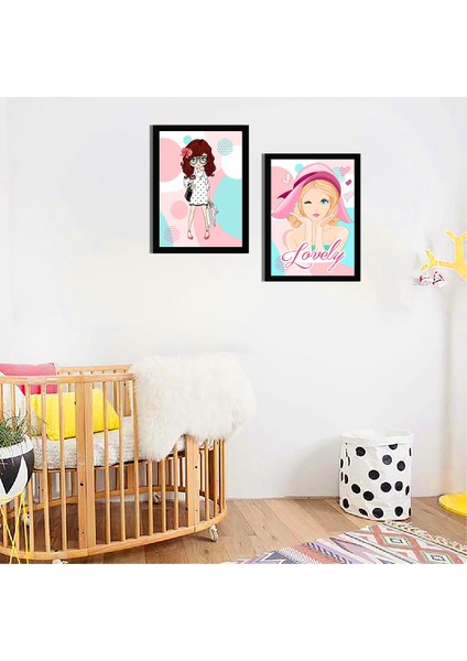 Bebek Odası Çocuk Odası Doğumgünü Parti Pano Tablo Mdf Baskı Dekorasyon Hayvanlar Diyarı Resim Çerçeveli Çocuk Odası 20X30