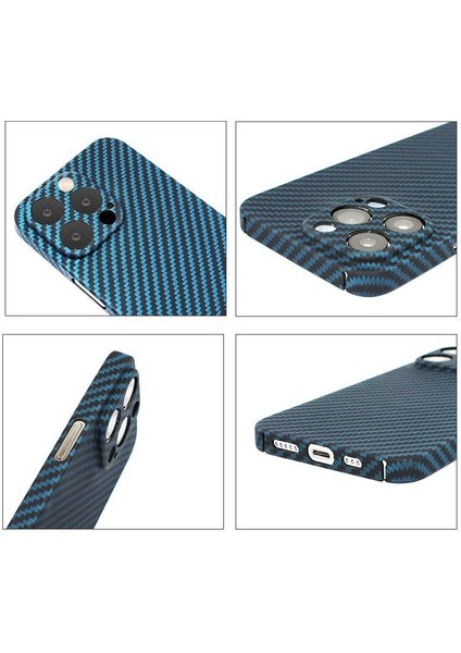 Kılıfshop Iphone 13 Pro Max Kılıf Carbon Fiber Magsafe Sert Mika