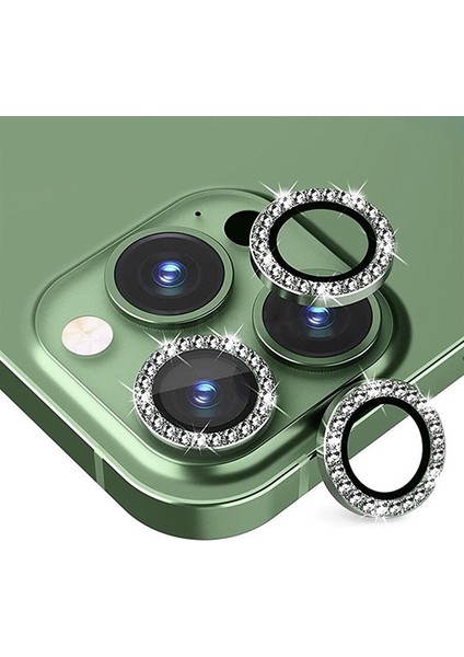 iPhone 14 Pro Max Uyumlu Swarovski Taşlı Kamera Koruyucu Lens
