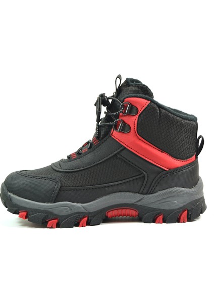 Alfa Siyah-Gri & Siyah-Kırmızı Lastikli Soft Shell Outdoor Erkek Çocuk Bot