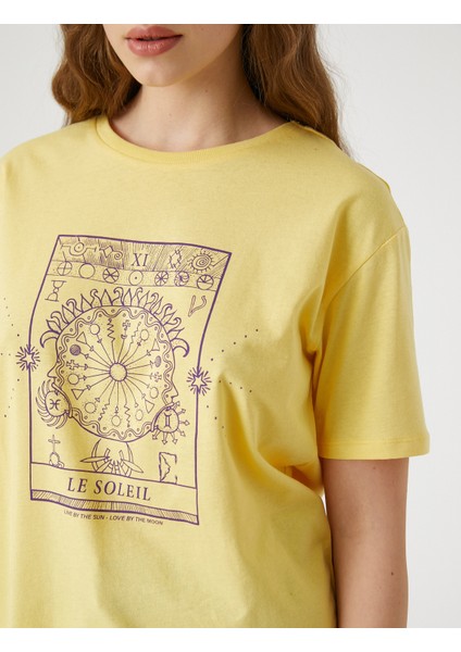 Kısa Kollu Tişört Bisiklet Yaka Baskılı indirimleri