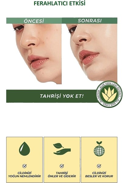 Aloe Vera 99% Yatıştırıcı ve Nemlendirici Jel 300'ML