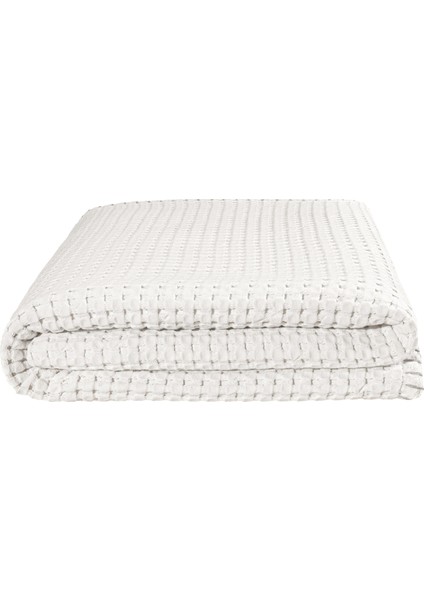 Mare %100 Pamuklu Bej Waffle Pike Çift Kişilik 230x245 7501A