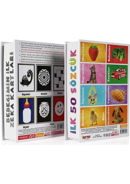 Flash Cards Ilk 50 Sözcük Bebeğimin Ilk Zeka Kartları