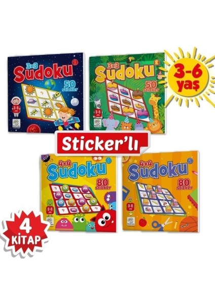 Yayınları 3-6 Yaş Stickerlı Sudoku Seti