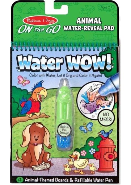 Melissa & Doug Water Wow! Su ile Boyama Kitabı - Hayvanlar