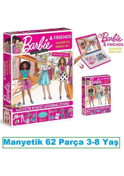 Barbie Fashionistas Manyetik Kıyafet Giydirme Oyunu 62 Parça fiyatları