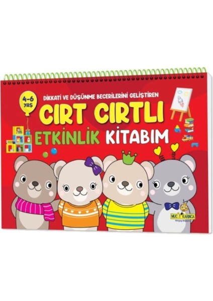 Yayınları Zeka Kutusu & Cırt Cırtlı Etkinlik Kitabım (4-6 Yaş)