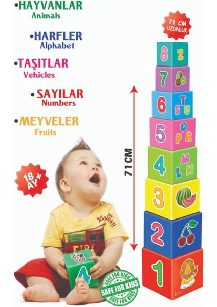 Eğitici Denge Kule Oyunu Dıytoy