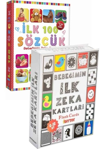 Flash Cards Ilk 100 Sözcük Bebeğimin Ilk Zeka Kartları 2'li Set