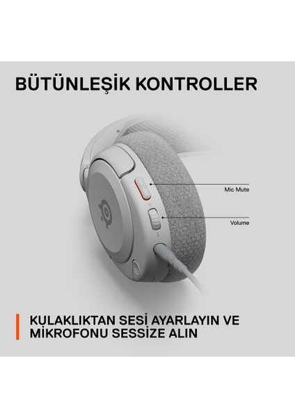 Steelseries Arctis Nova 1 Multi-System Oyun Kulaklığı - Beyaz