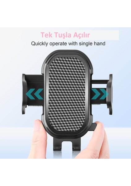 Att-38 Otomatik Klipsli Araba Telefon Tutucu Ayarlanabilir Cam ve Torpido Için Tutucu